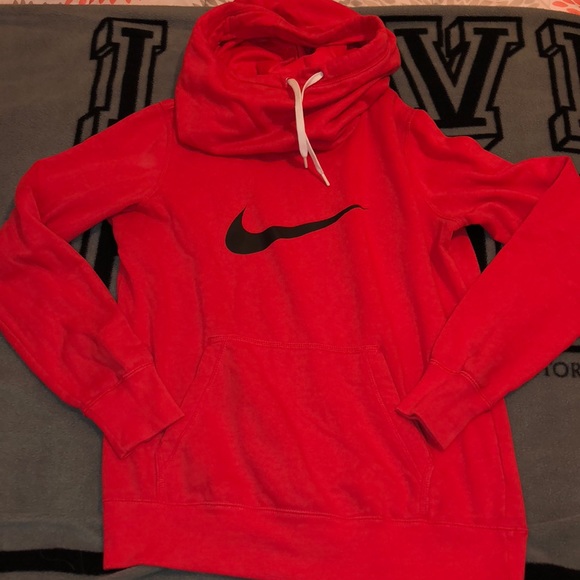 bright red nike hoodie